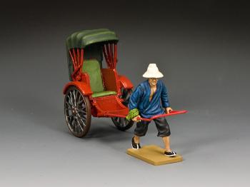The Running Rickshaw, 2nd Version--single figure & rickshaw #41628