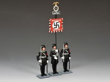 The Leibstandarte Adolf Hitler Standard Set--three WWII German figures #41629