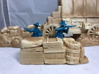 Wagon--3 Piece Diorama Set (unpainted)--THREE IN STOCK. #41690