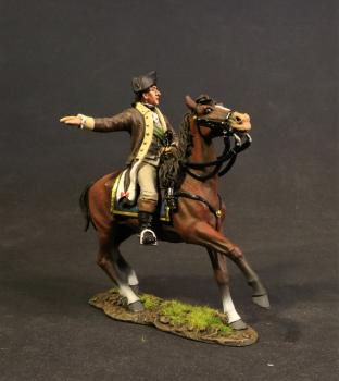 Aide de Camp, Continental Army, The Battle of Saratoga, 1777, Drums Along the Mohawk--single mounted figure Aide de Camp, Continental Army, The Battle of Saratoga, 1777, Drums Along the Mohawk--single mounted figure #41697