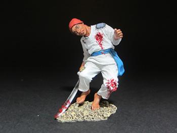 Boxer Swordsman Being Shot--single Chinese figure #41735