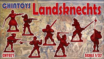Landsknechts (Armies of the Renaissance)--8 Figures in 8 Poses--ONE IN STOCK. #41744