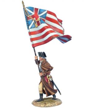 Image of U.S. 12th Continental Regiment Standard Bearer--single figure--ONE IN STOCK.