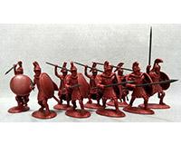 Athenian Elite Hoplites (Red)--nine plastic figures #41888