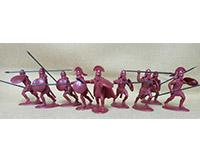 Spartan Late Hoplites (Red)--nine plastic figures #41911
