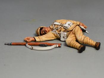 Being Shot--single British Infantry casualty figure lying on side Being Shot--single British Infantry casualty figure lying on side #41959