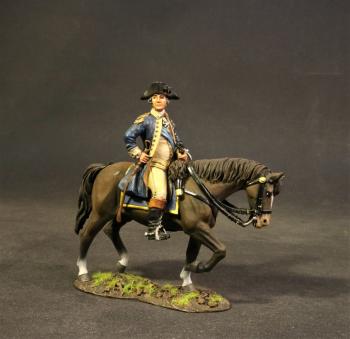 General Horatio Lloyd Gates, Continental Army, The Battle of Saratoga, 1777, Drums Along the Mohawk--single mounted figure General Horatio Lloyd Gates, Continental Army, The Battle of Saratoga, 1777, Drums Along the Mohawk--single mounted figure #41975