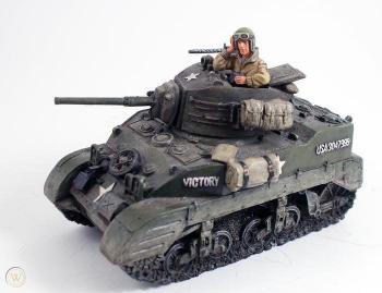 U.S. M3 Stuart Tank with Commander--RETIRED--LAST ONE!! #42009
