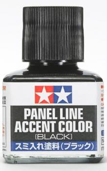 Tamiya Black Panel Line Accent Color (40ml Bottle) #42111