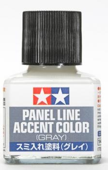 Tamiya Gray Panel Line Accent Color (40ml Bottle) #42112