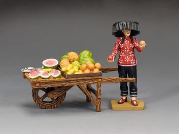 The Fruit Seller Set (Matte)--single figure with cart #42128