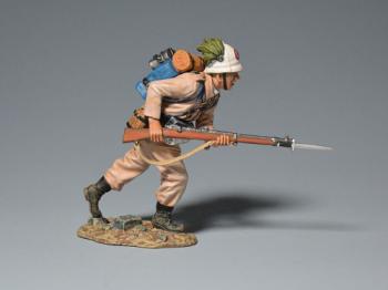 Boxer Rebellion Italian Bersaglieri Light Infantry Charging With Gun (A)--single figure #42163