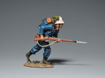 Boxer Rebellion Italian Bersaglieri Light Infantry Charging With Gun (B)--single figure #42164