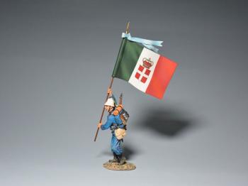 Boxer Rebellion Italian Bersaglieri Light Infantry Flagbearer (B)--single figure #42176