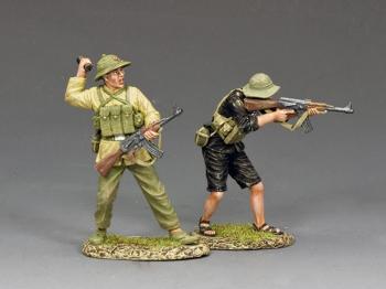 Image of NVA/VC Assault Team Set #1--two figures--RETIRED.  - LAST ONE!