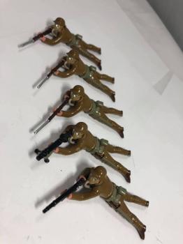 US ARMY - Prone set w/Steel Helmets & Gasmasks- 5 figures US ARMY - Prone set w/Steel Helmets & Gasmasks- 5 figures #42326