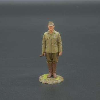 Image of Japanese Officer with Katana stood to attention--single figure--RETIRED--LAST ONE!!