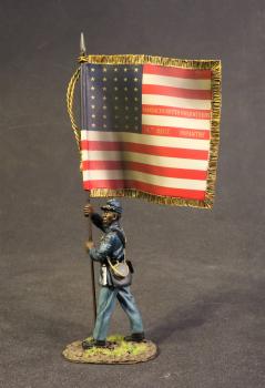 Standard Bearer with National Colors, The 54th Regiment Massachusetts Volunteer Infantry, The American Civil War, 1861-1865 Standard Bearer with National Colors, The 54th Regiment Massachusetts Volunteer Infantry, The American Civil War, 1861-1865 #42485