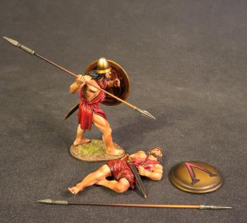 Spartan Warriors (4pcs), The Spartan Army, The Peloponnesian War, 431-404BCE, Armies and Enemies of Greece and Macedonia Spartan Warriors (4pcs), The Spartan Army, The Peloponnesian War, 431-404BCE, Armies and Enemies of Greece and Macedonia #42501