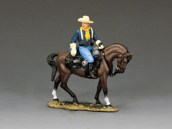 Trooper Turning in the Saddle--single mounted John Ford Cavalry figure #42541