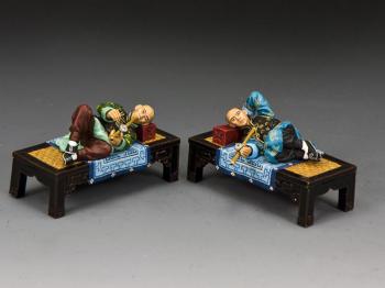 The Opium Smokers (Matte)--two figures on beds #42545