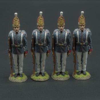 Four 1st (Emperor Alexander) Guards Grenadier at Attention--four figures (round bases)--RETIRED--LAST ONE!! Four 1st (Emperor Alexander) Guards Grenadier at Attention--four figures (round bases)--RETIRED--LAST ONE!! #42564