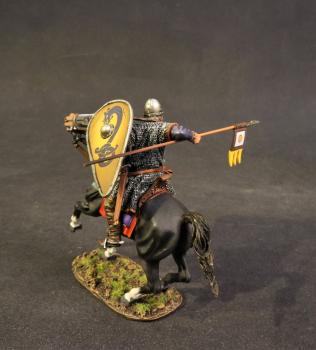 Norman Knight (Yellow Snake Monster Kite Shield), The Norman Army, The Age of Arthur--single mounted figure--RETIRED -- LAST TWO! #42611