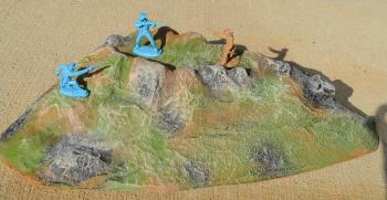 Hill Terrain - ( 20.5 long x 13.25 deep x 4.5 tall) painted--AWAITING RESTOCK. Hill Terrain - ( 20.5 long x 13.25 deep x 4.5 tall) painted--AWAITING RESTOCK. #42620