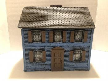 Blue Colonial Clapboard House Foam Building #16