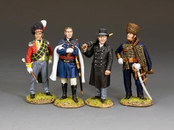 The Wellington Command Set (Duke Wellington, Lord Uxbridge, Sir Thomas Picton , & Sir Alexander Gordon)--four figures #42709