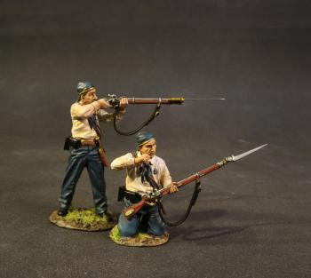Two Infantry Firing and Loading Set #2, 11th Regiment New York Volunteer Infantry, The First Battle of Bull Run, 1861, American Civil War--two figures--RE-RELEASED. Two Infantry Firing and Loading Set #2, 11th Regiment New York Volunteer Infantry, The First Battle of Bull Run, 1861, American Civil War--two figures--RE-RELEASED. #42775