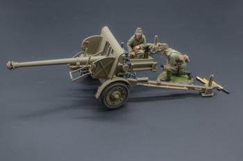 Image of 75mm Artillery Set--Type 90 with two Japanese crew figures--RETIRED--LAST ONE!!