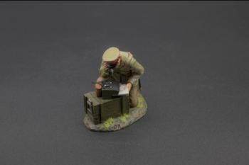 Image of Japanese Officer on field telephone taking notes--single figure--RETIRED--LAST ONE!!