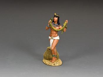 The Snake Charmer--single female Egyptian figure with snake #42963