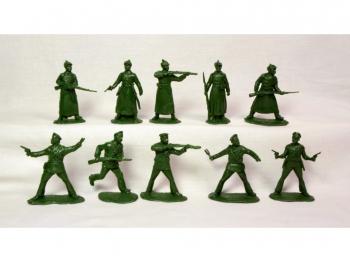 Image of Red Army Civil War in Russia, 1918-22 (extension)--ten plastic figures in ten poses -- AWAITING RESTOCK!