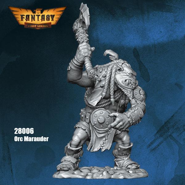 Orc Marauder--28mm Resin Kit - 28006 - Gaming Miniatures - Products