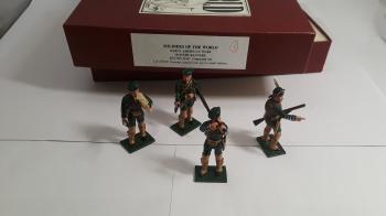 Image of Roger's Rangers Command Set -- 4 Figures