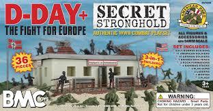 Image of BMC WWII Secret Stronghold--36 piece Plastic Army Men German Bunker Playset