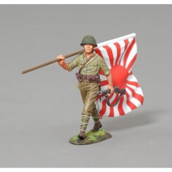 Marching Japanese Flag Bearer--single figure--RETIRED--LAST ONE!! #43336