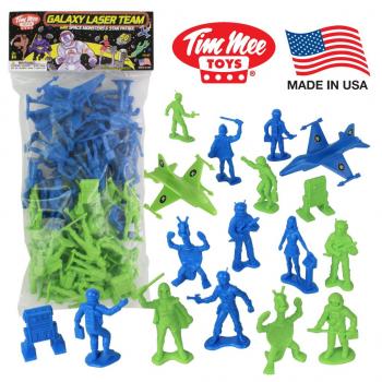 TimMee Galaxy Laser Team SPACE Figures: Blue vs Green 50pc Set #43360