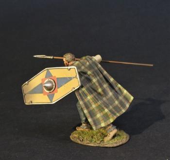 Cherusci Warrior (oblong shield with yellow background, red square over black four-pointed star), Germanic Warriors, Armies and Enemies of Ancient Rome--single figure #43452