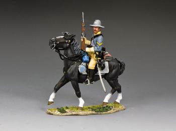 Confederate Cavalry Corporal Holding Carbine--single mounted figure Confederate Cavalry Corporal Holding Carbine--single mounted figure #43467
