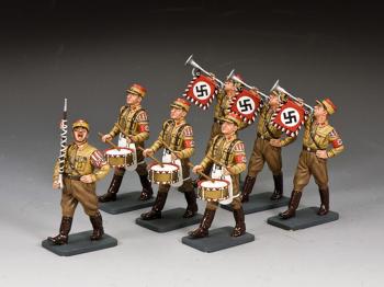 The SA Drum & Trumpet Section (3xLAH167, 3xLAH168, 1xLAH166)--seven figures in a Special Box #43482