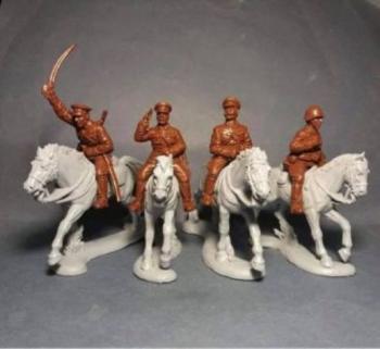Cavalry of the Red Army, 1938-1940--four mounted figures in four poses--TWO IN STOCK. Cavalry of the Red Army, 1938-1940--four mounted figures in four poses--TWO IN STOCK. #43538