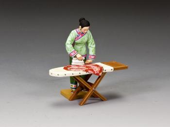 The Chinese ‘Ironing Lady’ (Matt)--single figure and ironing board #43638