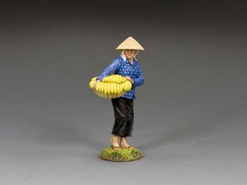 Vietnamese Peasant Girl with Bananas--single figure #43641
