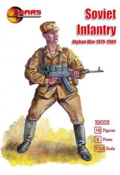 Soviet Infantry, Afghan War, 1979-1989--18 figures in 6 poses -- AWAITING RESTOCK! #43670