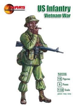U.S. Infantry, Vietnam War--15 figures in 8 poses--THREE IN STOCK! #43673