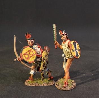 Two Tlaxcaltec Warriors (Set 3)--two Figures--RETIRED--LAST THREE!! #2