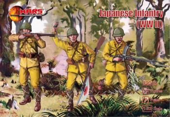 WWII Japanese Infantry--15 figures in 8 poses--ONE IN STOCK. #43712
